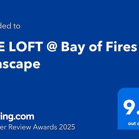 The Loft @ Bay Of Fires Seascape Διαμέρισμα Binalong Bay Εξωτερικό φωτογραφία